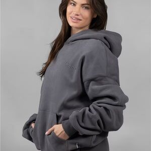 Comfrt Women's Gray Minimalist Hoodie